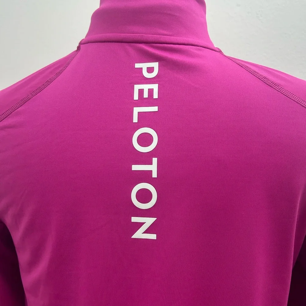 Peloton Women's Magenta Quarter-Zip Sweatshirt - Picture 5 of 12